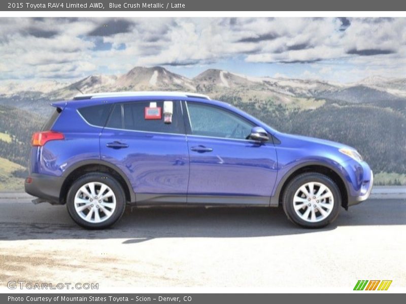 Blue Crush Metallic / Latte 2015 Toyota RAV4 Limited AWD
