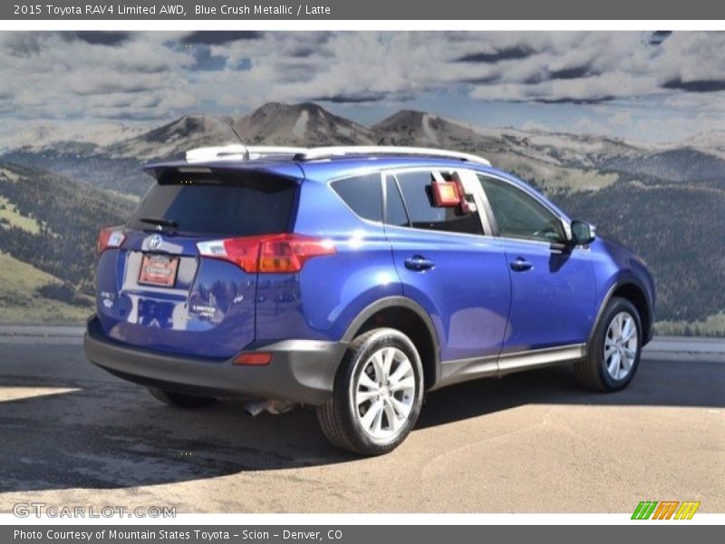 Blue Crush Metallic / Latte 2015 Toyota RAV4 Limited AWD