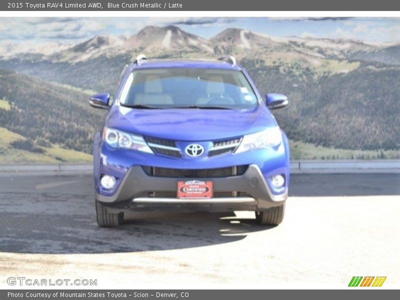 Blue Crush Metallic / Latte 2015 Toyota RAV4 Limited AWD