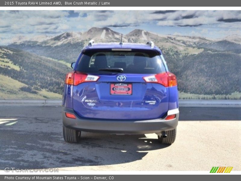 Blue Crush Metallic / Latte 2015 Toyota RAV4 Limited AWD