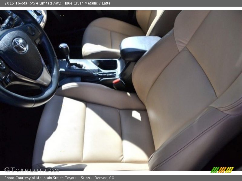 Blue Crush Metallic / Latte 2015 Toyota RAV4 Limited AWD
