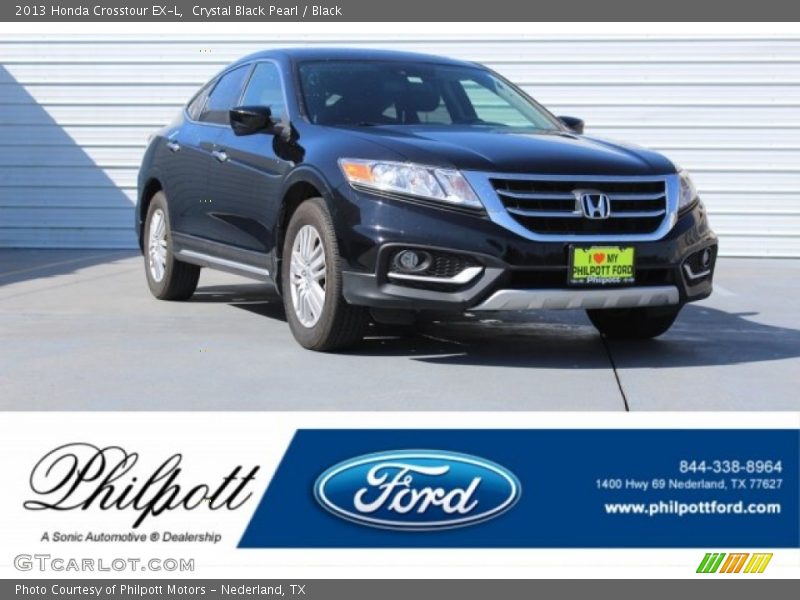 Crystal Black Pearl / Black 2013 Honda Crosstour EX-L