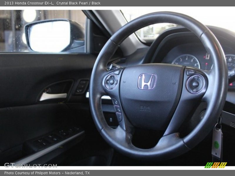 Crystal Black Pearl / Black 2013 Honda Crosstour EX-L