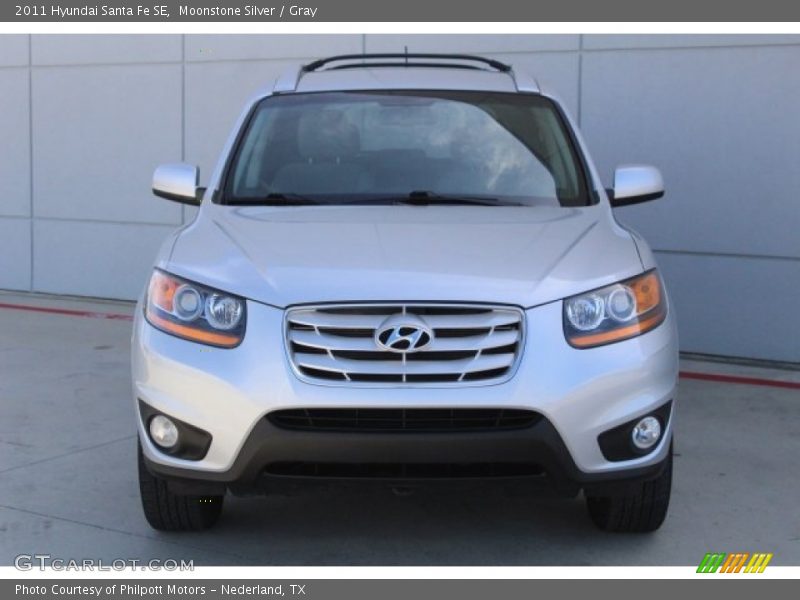 Moonstone Silver / Gray 2011 Hyundai Santa Fe SE