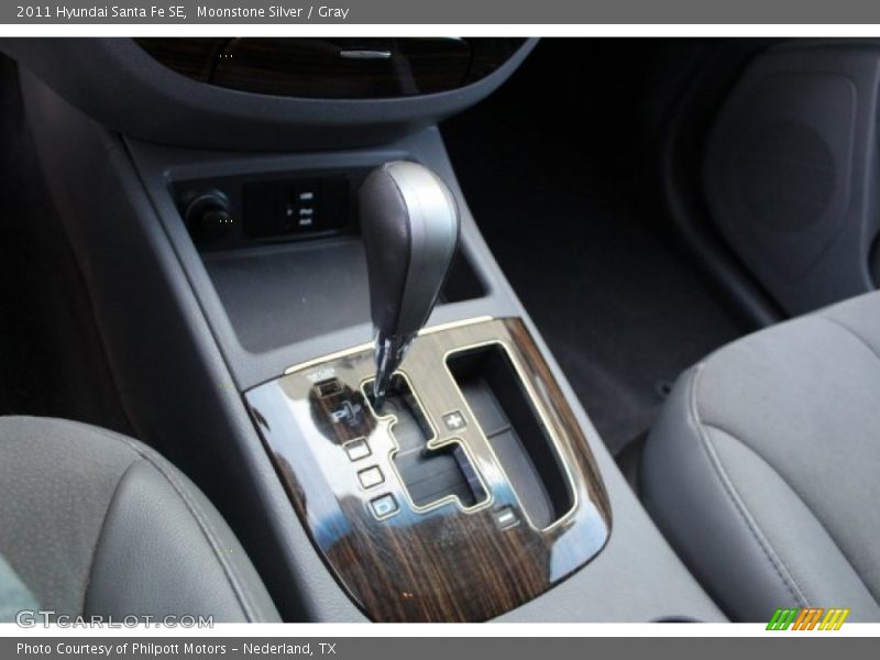 Moonstone Silver / Gray 2011 Hyundai Santa Fe SE