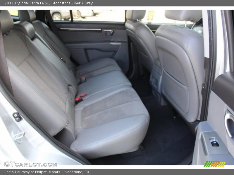 Moonstone Silver / Gray 2011 Hyundai Santa Fe SE