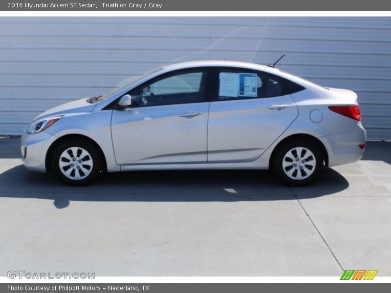 Triathlon Gray / Gray 2016 Hyundai Accent SE Sedan