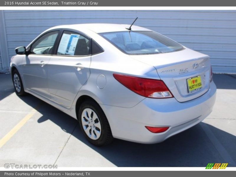 Triathlon Gray / Gray 2016 Hyundai Accent SE Sedan