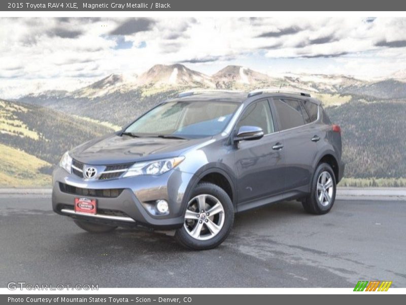 Magnetic Gray Metallic / Black 2015 Toyota RAV4 XLE
