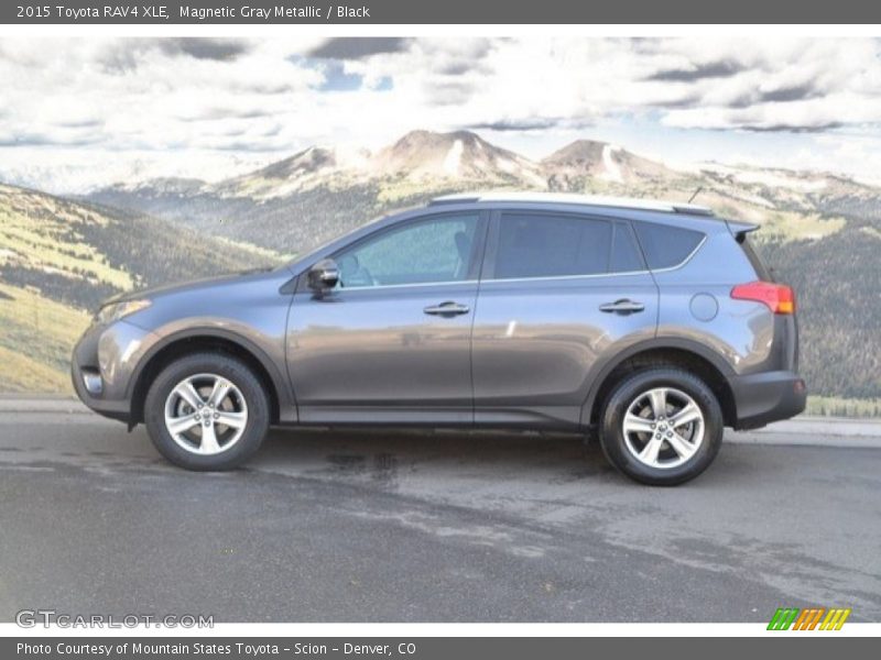 Magnetic Gray Metallic / Black 2015 Toyota RAV4 XLE