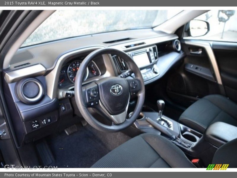 Magnetic Gray Metallic / Black 2015 Toyota RAV4 XLE
