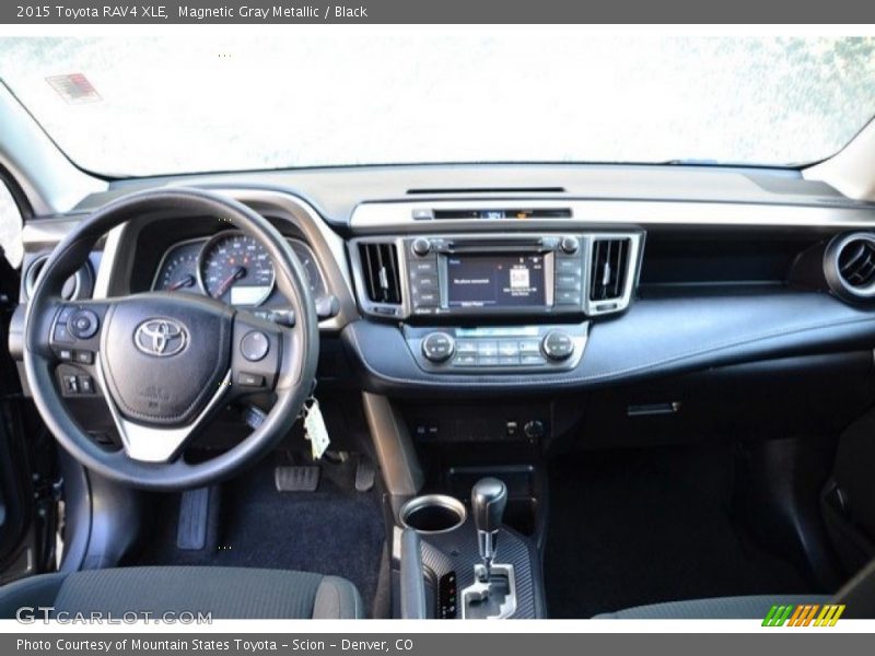 Magnetic Gray Metallic / Black 2015 Toyota RAV4 XLE