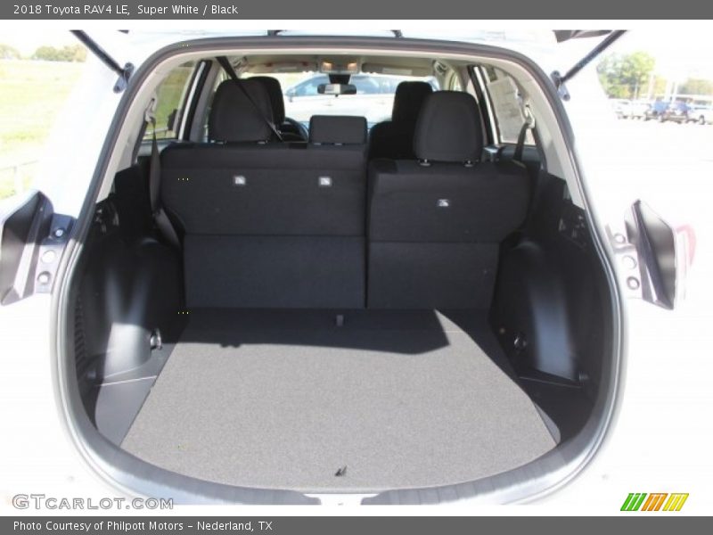 Super White / Black 2018 Toyota RAV4 LE