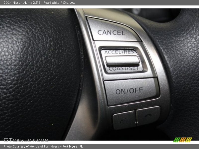 Pearl White / Charcoal 2014 Nissan Altima 2.5 S