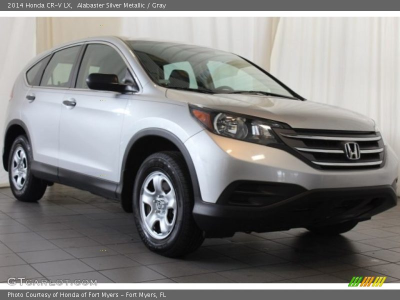 Alabaster Silver Metallic / Gray 2014 Honda CR-V LX