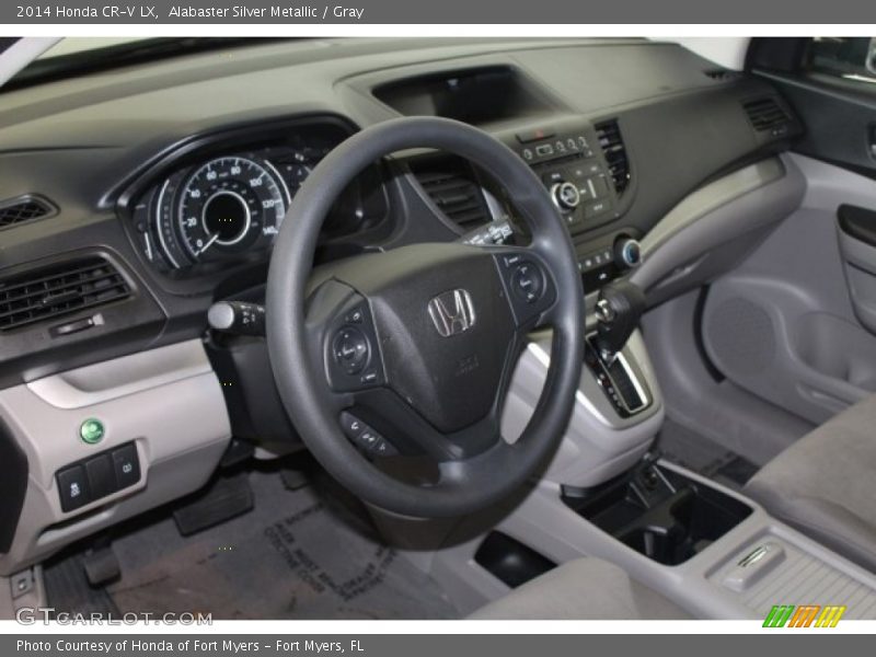 Alabaster Silver Metallic / Gray 2014 Honda CR-V LX
