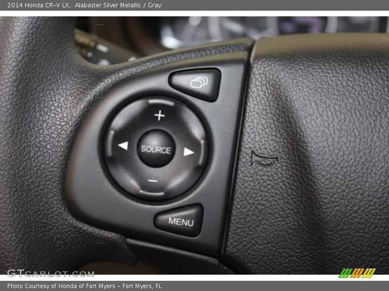 Alabaster Silver Metallic / Gray 2014 Honda CR-V LX