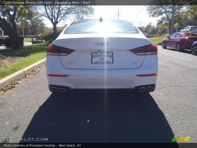 Casablanca White / Black 2018 Hyundai Genesis G80 Sport