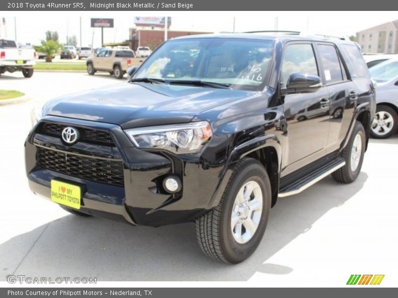 Midnight Black Metallic / Sand Beige 2018 Toyota 4Runner SR5