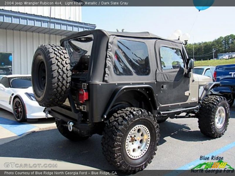 Light Khaki Metallic / Dark Slate Gray 2004 Jeep Wrangler Rubicon 4x4