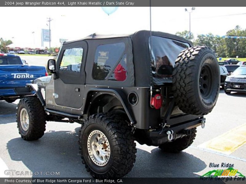 Light Khaki Metallic / Dark Slate Gray 2004 Jeep Wrangler Rubicon 4x4