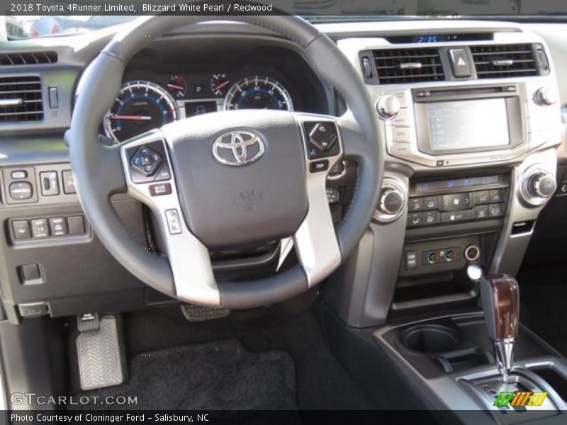 Blizzard White Pearl / Redwood 2018 Toyota 4Runner Limited