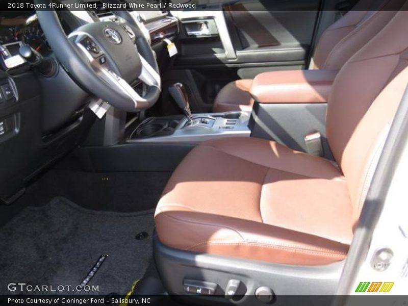 Blizzard White Pearl / Redwood 2018 Toyota 4Runner Limited