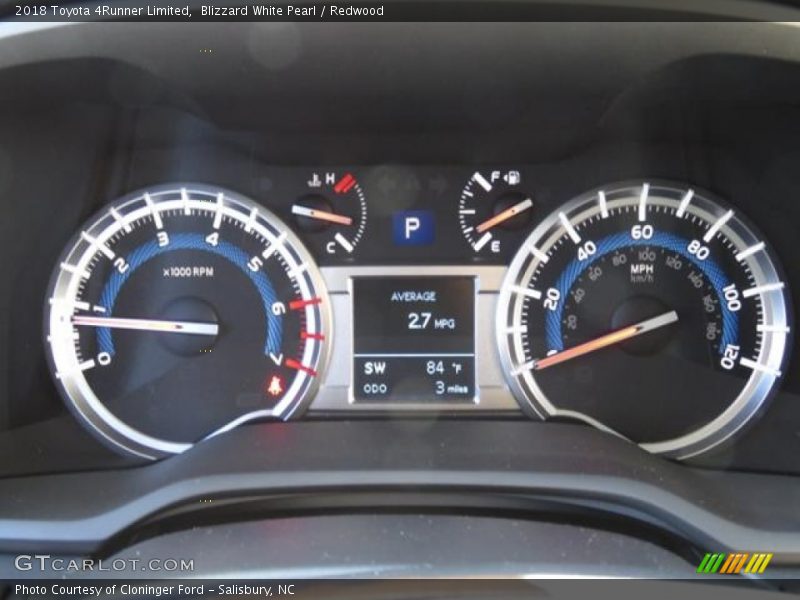 Blizzard White Pearl / Redwood 2018 Toyota 4Runner Limited
