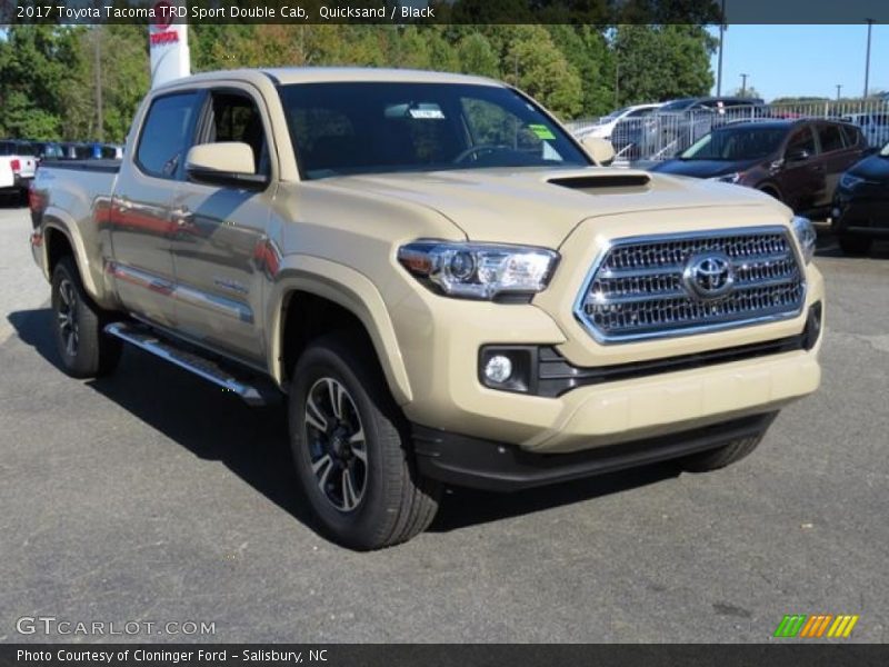 Quicksand / Black 2017 Toyota Tacoma TRD Sport Double Cab