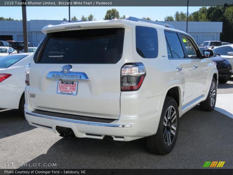 Blizzard White Pearl / Redwood 2018 Toyota 4Runner Limited