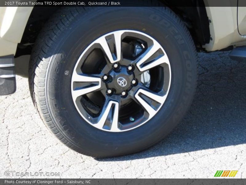 Quicksand / Black 2017 Toyota Tacoma TRD Sport Double Cab