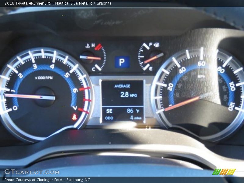 Nautical Blue Metallic / Graphite 2018 Toyota 4Runner SR5