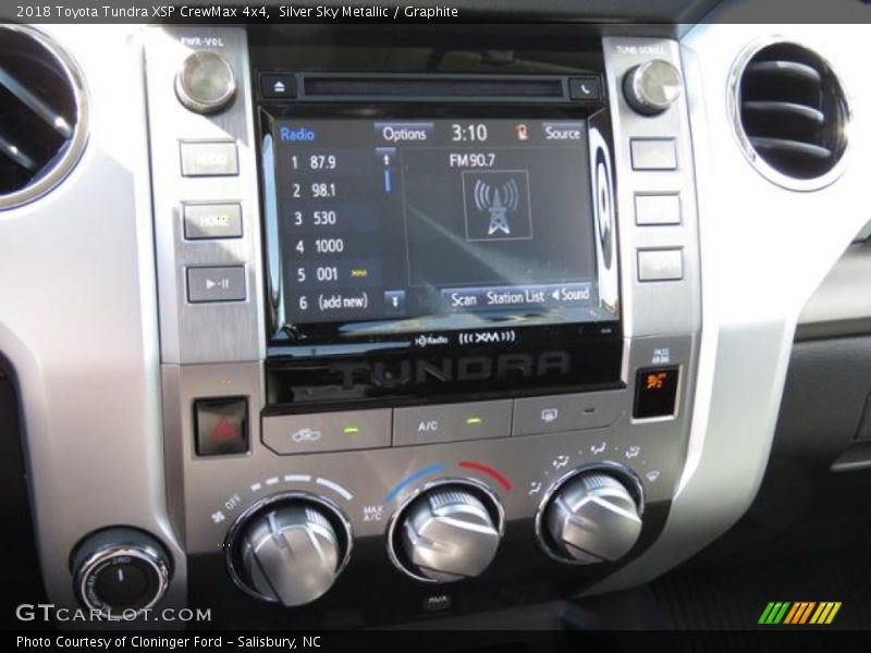 Controls of 2018 Tundra XSP CrewMax 4x4