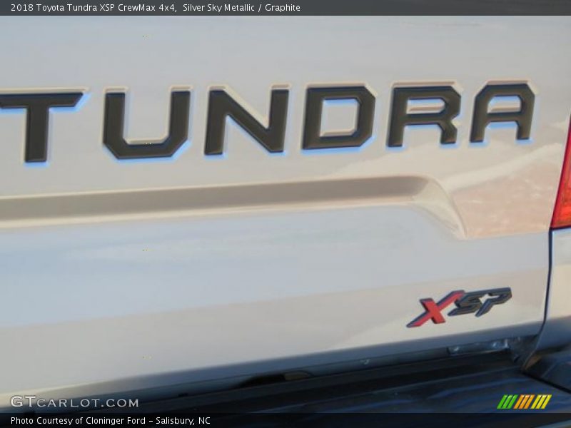 Silver Sky Metallic / Graphite 2018 Toyota Tundra XSP CrewMax 4x4