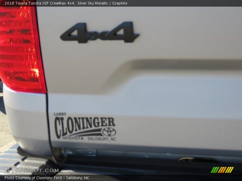 Silver Sky Metallic / Graphite 2018 Toyota Tundra XSP CrewMax 4x4