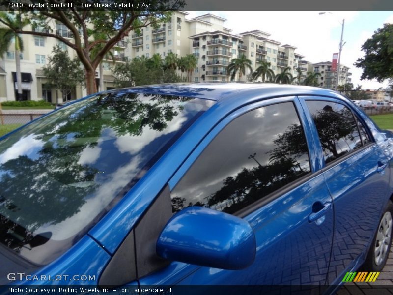 Blue Streak Metallic / Ash 2010 Toyota Corolla LE