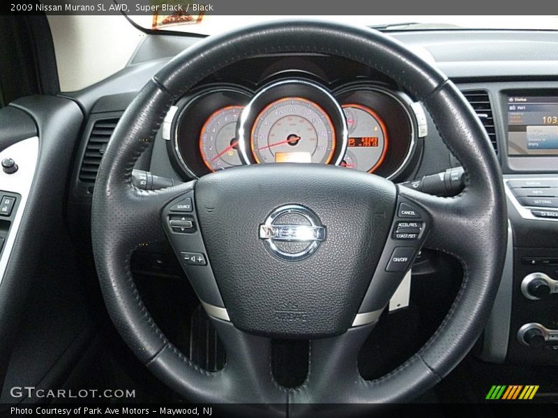 Super Black / Black 2009 Nissan Murano SL AWD