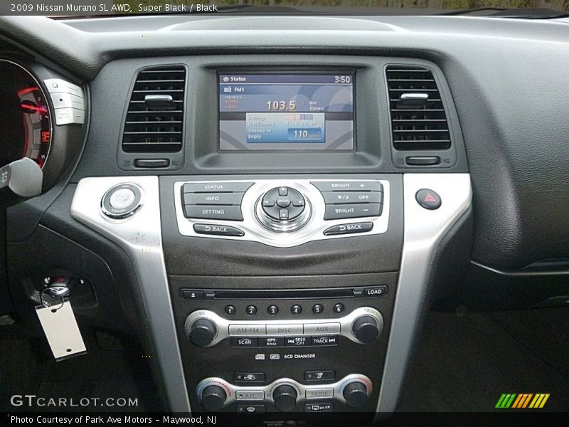 Super Black / Black 2009 Nissan Murano SL AWD