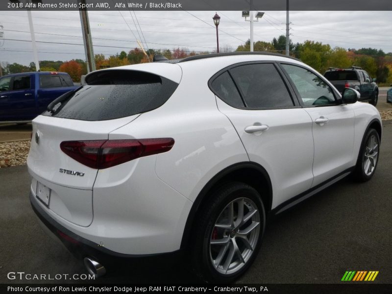 Alfa White / Black/Black 2018 Alfa Romeo Stelvio Sport AWD