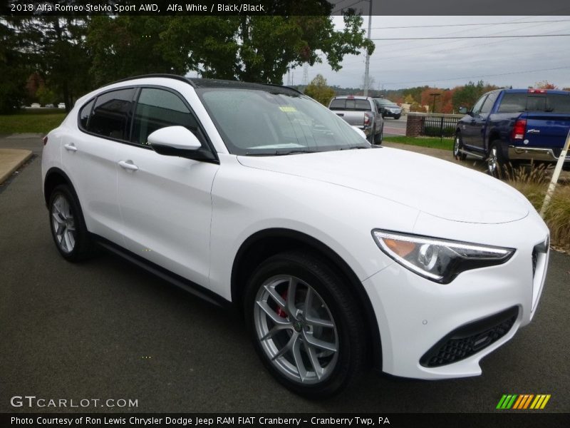 Front 3/4 View of 2018 Stelvio Sport AWD