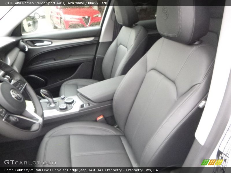 Alfa White / Black/Black 2018 Alfa Romeo Stelvio Sport AWD