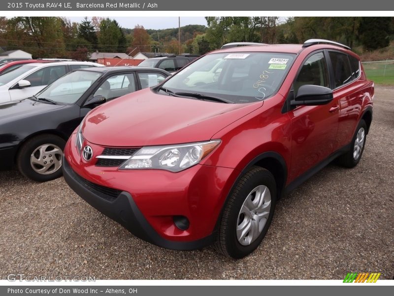 Barcelona Red Metallic / Ash 2015 Toyota RAV4 LE