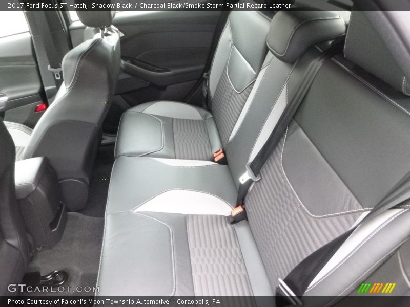 Shadow Black / Charcoal Black/Smoke Storm Partial Recaro Leather 2017 Ford Focus ST Hatch