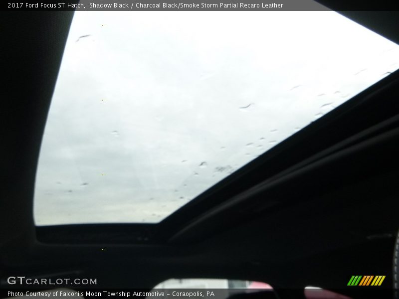 Shadow Black / Charcoal Black/Smoke Storm Partial Recaro Leather 2017 Ford Focus ST Hatch