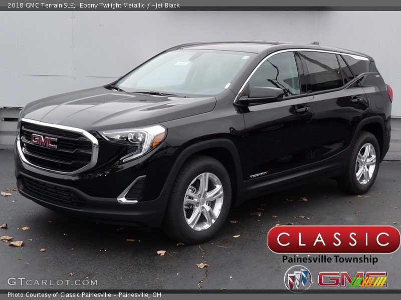 Ebony Twilight Metallic / ­Jet Black 2018 GMC Terrain SLE