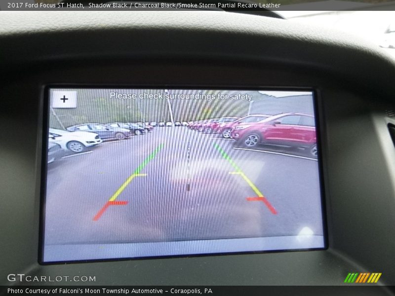 Shadow Black / Charcoal Black/Smoke Storm Partial Recaro Leather 2017 Ford Focus ST Hatch