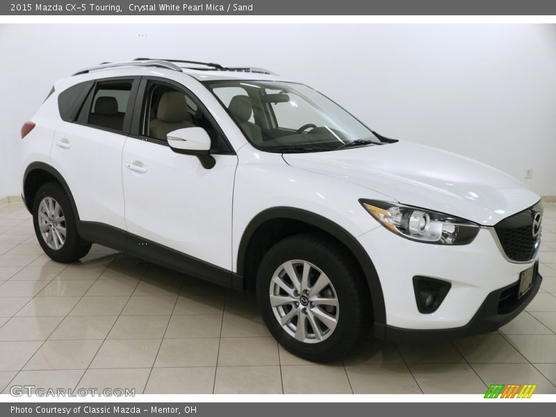 Crystal White Pearl Mica / Sand 2015 Mazda CX-5 Touring