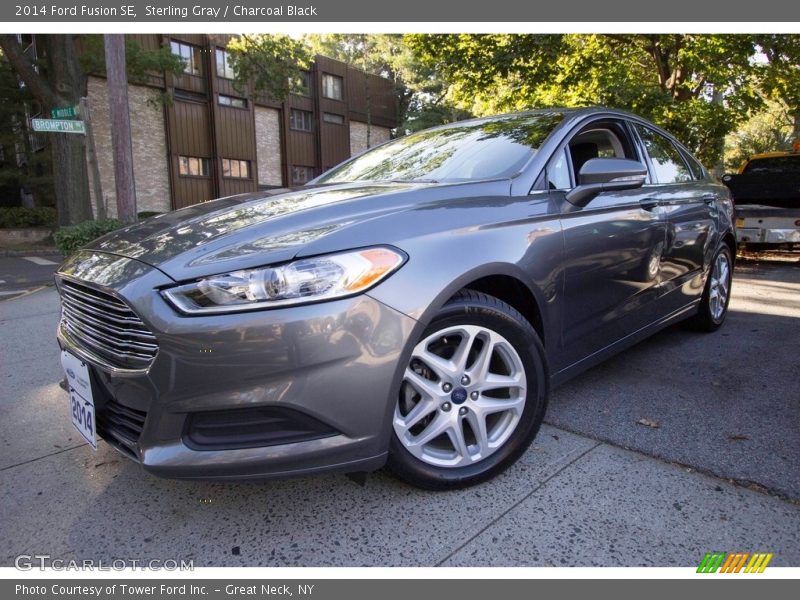 Sterling Gray / Charcoal Black 2014 Ford Fusion SE