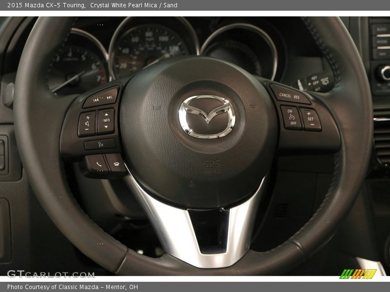 Crystal White Pearl Mica / Sand 2015 Mazda CX-5 Touring