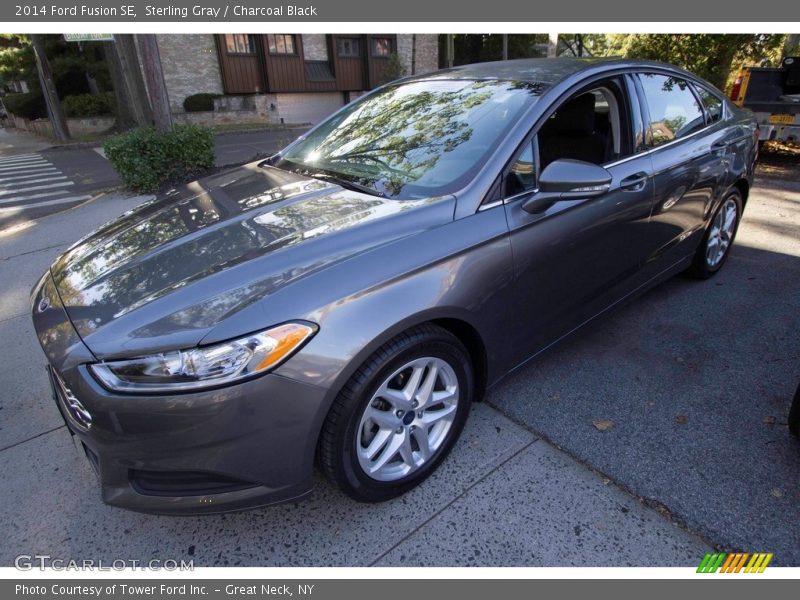 Sterling Gray / Charcoal Black 2014 Ford Fusion SE